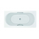 Kohler K-20612T-GR + K-20609T-CP + K-1148886-CP VOLTTE 1.5米 鑄鐵浴缸 (包括扶手及去水)